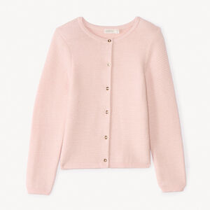 Γούνινο γιλέκο σε μονόχρωμο σχέδιο με λάμψη για κορίτσι 