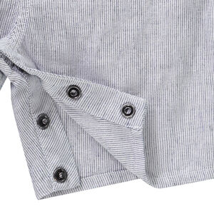 Σαλοπέτα κοντή υφασμάτινη με λεπτές ρίγες για bebe αγόρι 