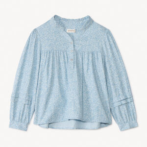 Τουνίκ με μακρύ μανίκι και λουλουδάτο σχέδιο για κορίτσι. 