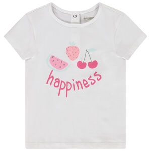 Κοντομάνικο μπλουζάκι με σχέδιο glitter για bebe κορίτσι 