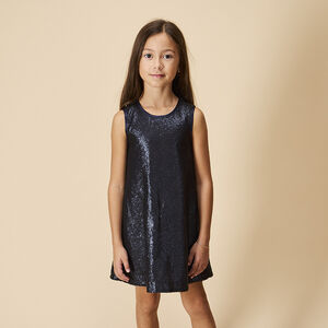 Φόρεμα γιορτής αμάνικο με παγιέτες για κορίτσι 