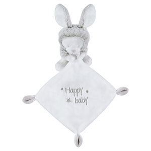 Μαλακό επίπεδο βελουτέ παιχνιδάκι με λούτρινο λαγουδάκι 