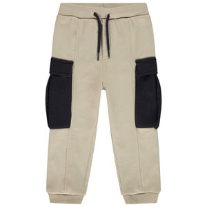 Τζόγκινγκ molleton με τσέπες σε contrast για bebe αγόρι 