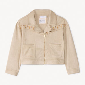 Τέλειο σε σουέτ με κεντήματα paisley για κορίτσι 