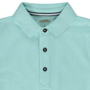 Πόλο κοντομάνικο μονόχρωμο για αγόρι 