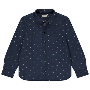 Πουκάμισο μακρυμάνικο με σχέδιο τρίγωνα για αγόρι 