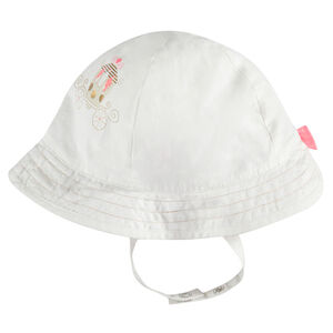 Καπελάκι από βαμβακερή ποπλίνα με φαντεζί τύπωμα 