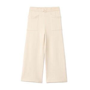 Πλεκτό μονόχρωμο παντελόνι φόρμας χωρίς ραφές για κορίτσι 