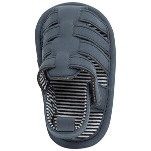 Σανδάλια με velcro και ριγέ φόδρα για bebe αγόρι 