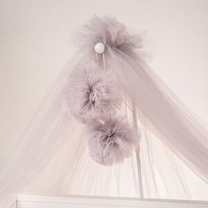 Τούλινη Κουνουπιέρα Γκρι 