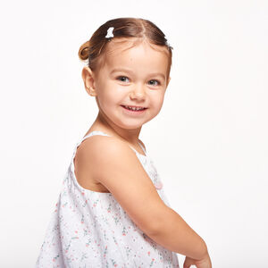 Φόρεμα με κέντημα και λουλούδια για μωρό κορίτσι 