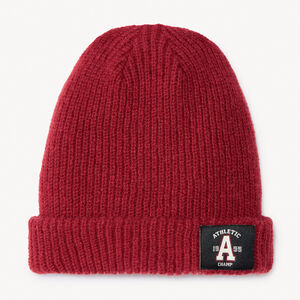 Σκούφος πλεκτός ριπ με φαντεζί patch Athletic Champ για αγόρι 