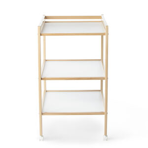 Έπιπλο - αλλαξιέρα με 2 ράφια από οξιά 