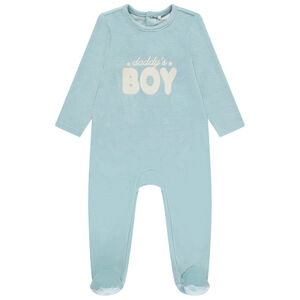 Dors-bien en velours fantaisie pour bébé garçon 