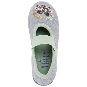 Πανίνα μπαλαρίνα σε γκρι χρώμα με ελαστικό και σχέδιο Minnie Disney για κορίτσι 