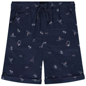 Βερμούδα με θαλάσσιο σχέδιο για bebe αγόρι 