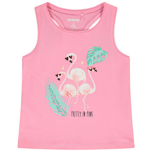 Μπλούζα χωρίς μανίκια jersey με φανταχτερό σχέδιο για κορίτσι 