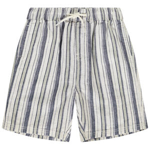 Βερμούδα από πάνινο ύφασμα με ρίγες για αγόρι 