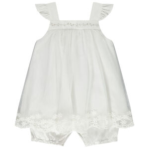 Σαλοπέτα κοντή εορταστική με εφέ 2 σε 1 για μωρό κορίτσι 