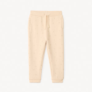 Παντελόνι jogging molleton με γκλίτερ φιόγκους για bebe κορίτσι 