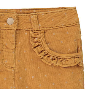 Παντελόνι slim από βελουτέ mileraie με εκτύπωση πουά για κορίτσι bébé 