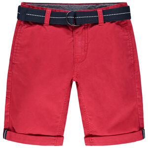 Βερμούδα από ύφασμα με αποσπώμενη πλεκτή ζώνη για αγόρι 