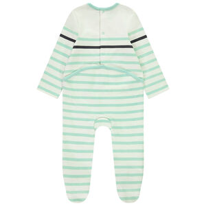 Πιτζάμα με ρίγες Mickey Disney για μωρό αγόρι με διαφορετικές ανοίξεις ανάλογα με την ηλικία 