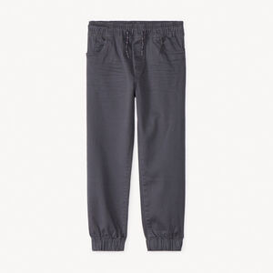 Παντελόνι jogger μονόχρωμο από twill για αγόρι 