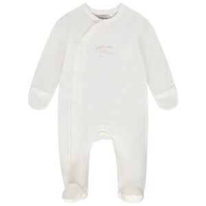 Γαλάζιο βαμβακερό νυχτικό με σχέδιο φτερά για μωρό 