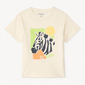 T-shirt με κοντά μανίκια, μονόχρωμο με φανταστικό σχέδιο για αγόρι 