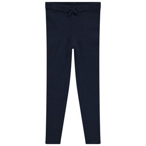 Λεγκινγκ πλεκτό με ριγέ εφέ για κορίτσι 