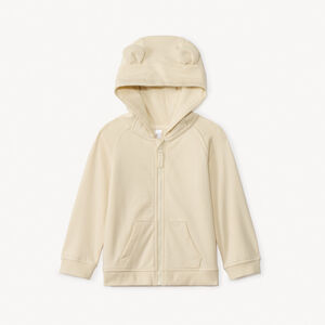 Γιλέτ μολέτον με κουκούλα αρκουδάκι για μωρά αγόρια 