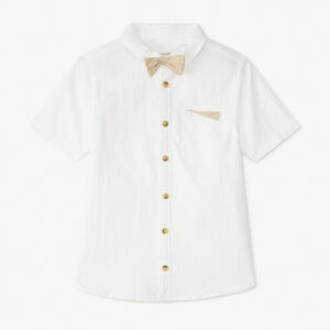 Πουκάμισο κοντομάνικο + παπιγιόν για αγόρι 