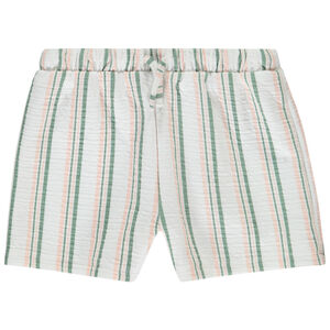 Σορτς πλεκτό ριγέ για κορίτσι 