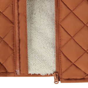 Αμάνικο μπουφάν με επένδυση sherpa για bebe αγόρι 