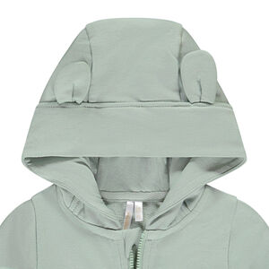 Ζακέτα από φούτερ με κουκούλα και φαντεζί σχέδιο για μωρό αγόρι 