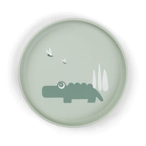 Αντιολισθητικό πιάτο Foodie με πράσινο κροκόδειλο 