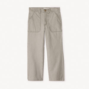 Παντελόνι ίσιο από ενιαίο βαμβακερό ύφασμα για αγόρι 