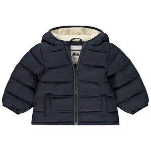 Ζακέτα μονόχρωμη με επένδυση micropolaire για μωρό κορίτσι 