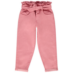 Τζιν paperbag με ζώνη για κορίτσι 