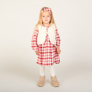 Σετ 3 κομματιών με καρό βικύ για κορίτσι μωρό 