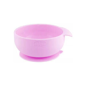Μπωλ Σιλικονης Με Βεντουζα Ροζ 6Μ+ CHICCO 
