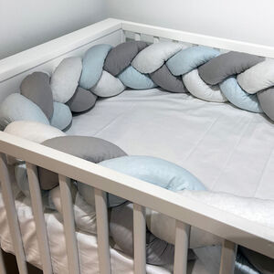 Πάντα πλεξούδα Γαλάζιο λευκό γκρί 2.10m 