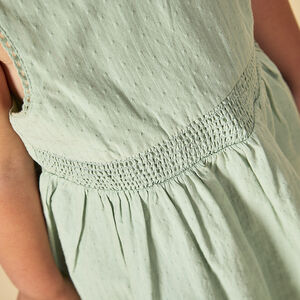 Φόρεμα με διπλές τιράντες σε façonné για bebe κορίτσι 