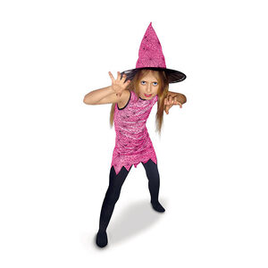Κοστούμι μάγισσας μέγεθος L ροζ 