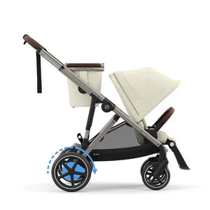 Ηλεκτρικό καρότσι με αποσπώμενο καλάθι e-Gazelle S στέλεχος taupe seashell beige 