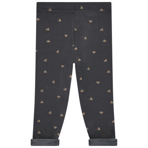 Κολάν επενδεδυμένο με sherpa και σχέδιο καρδιές για μωρό κορίτσι 