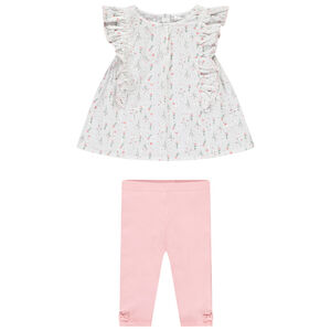 Σετ 2 τμχ. με τουνίκ από δαντέλα για bebe κορίτσι 