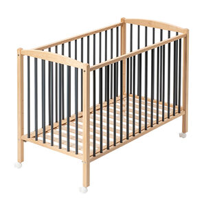 Κρεβατι 70Χ140Cm Φυσικο/Ανθρακι 