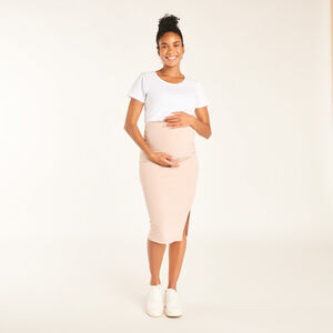 Μακριά εφαρμοστή φούστα μονόχρωμη για γυναίκες 